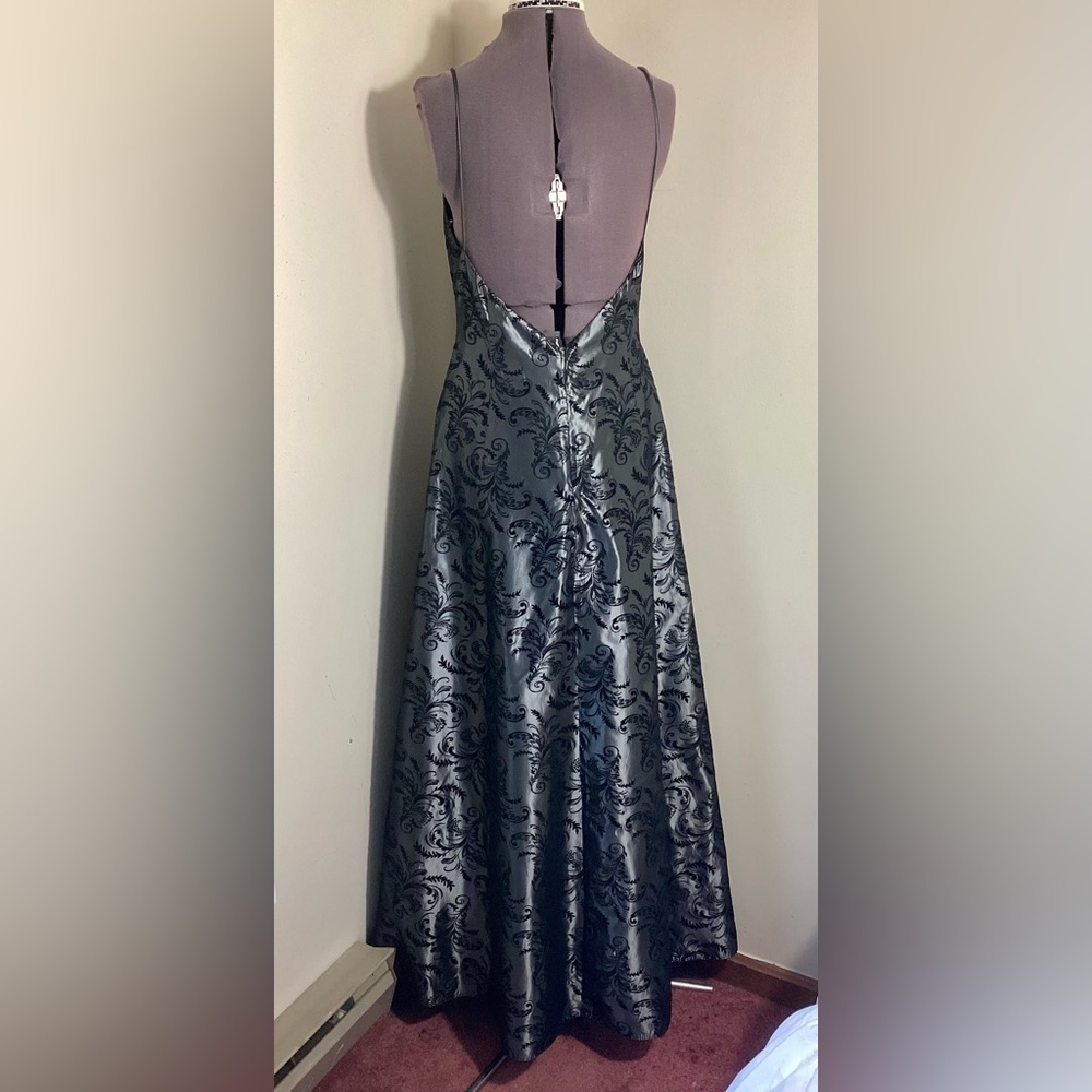 Vintage Gothic Maxi Dress 90s Y2K Witchy Prom Gown Size 8 - Picture 5 of 17
